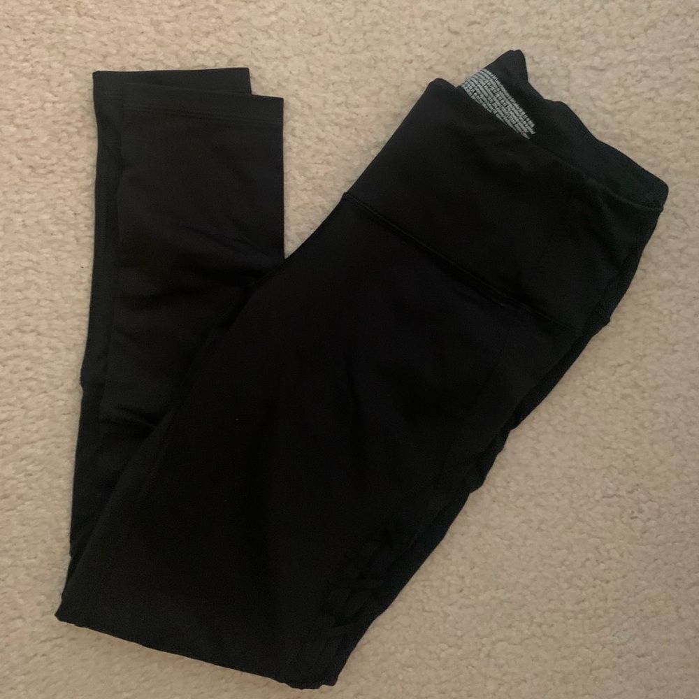 Victoria Sport Black Ribbed Leggings. New without tags.